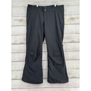 North Face HyVent Snow Pants Womens XL Black Waterproof Insulated Ski Outdoor